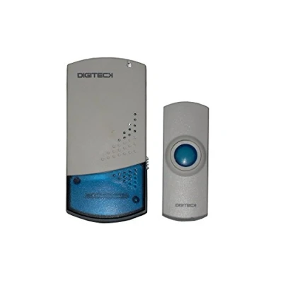 Image of Digiteck A1 MELODY WIRELESS DOORBELL &amp; STROBE PLUG IN CHIME PLUG&amp;PLAY