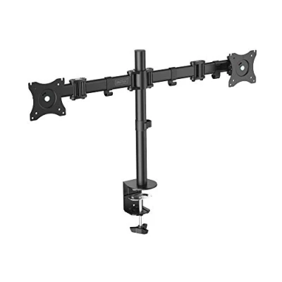 Image of DIGITUS Monitor Bracket Table Clamp 2 Monitors Up to 27 Inches 2x 8 kg VESA 75x75, 100x100 Black