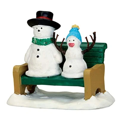 Image of Snowdad &amp; Snowbaby Lemax Christmas Village