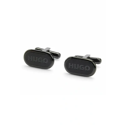 Image of HUGO E Classic Cufflinks silvercoloured, Men&#039;s, Size: One Size, Silver coloured