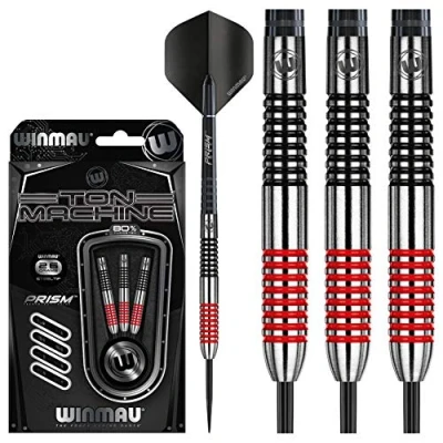 Image of WINMAU Ton Machine 26g Tungsten Darts with Prism Flights and Shafts (Stems)