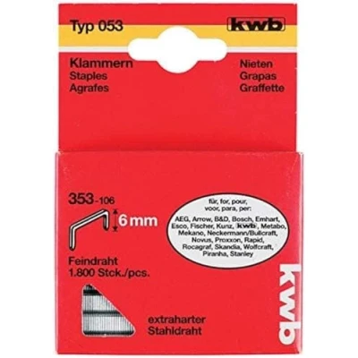 Image of KWB Standard Enemy Wire Staples Type 053/353/C 353 (Backpack Sky Blue
