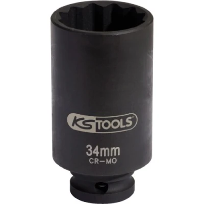 Image of KS Tools 150.1704 Special drive shaft impact socket, 1/2&quot;, 34mm
