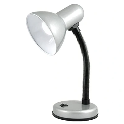 Image of HOMELIFE 35w &#039;Classic&#039; Flexi Desk Lamp with Versatile Flexible Neck Integral On/Off Switch Approx. 34cm Height L958SV Strato Silver