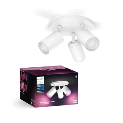 Image of Philips Hue White &amp; Color Ambiance Fugato Spot 3 FLG. 3x350lm, dimmable, 16 Million Colours, app controllable, Compatible with Amazon Alexa (Echo, Echo Dot)