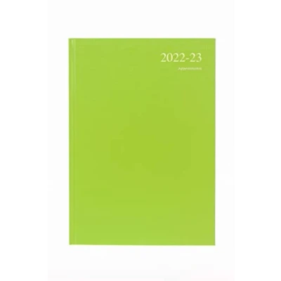 Image of Collins Essential A4 Week to View 2022 23 Mid Year Diary Lime, (297 x 210) (ESSA43M.52 2223)
