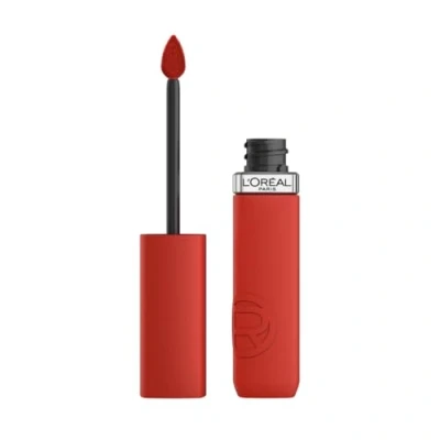 Image of L&#039;Oréal Paris Liquid Lipstick, Intense Colour, Longwear Matte Formula with Hyaluronic Acid, Transfer and Smudge Resistant, Infallible Resistance, Shade: 400 Spill The Tea
