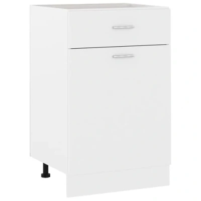 Image of vidaXL Kitchen Cabinet Furniture Dining Room Equipment Storage Side Cupboard Buffet Organiser Stand Sideboard White Chipboard