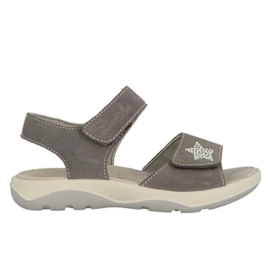 Image of Lurchi Freda Sandals for kids, Size: 3.5, Grey Suede