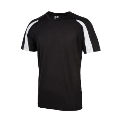 Image of AWDis Just Cool Contrast T Unisex Jet Black/Arctic White L