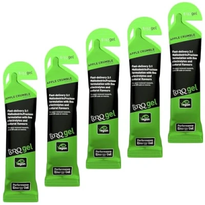 Image of Contrast Torq Energy 45g Gel Sachets Apple Crumble (Pack of 5)