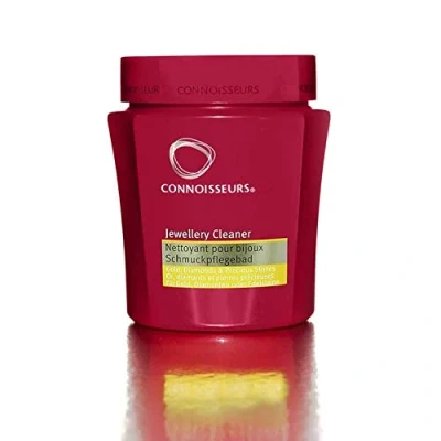 Image of Connoisseurs Jewellery Cleaning Bath Solution for Gold, Silver, Diamonds &amp; Precious Stones Cleaner with Dip Tray Brush 250ml