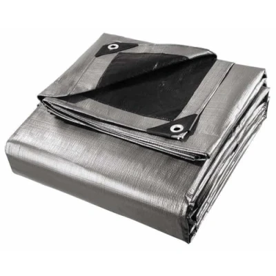 Image of Tarpaulin Extra Super Heavy Duty Waterproof HD Cover Tarp Ground Sheet Mesh 320GSM (6m x 10m)