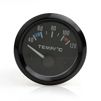 Image of Auto Instruments 2inch 12V Universal Car Pointer Water Temperature Temp Gauge 40 120 White LED