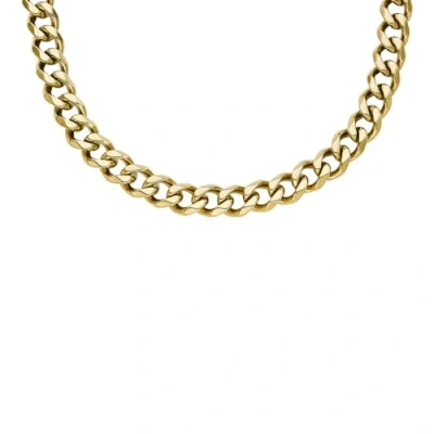Image of Fossil 32025873 Men&#039;s Necklace Stainless Steel, Length: 560mm, Width: 8.6mm, No Gemstone