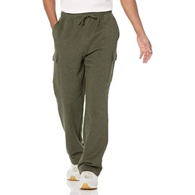 Image of Amazon Essentials Men&#039;s Cargo Fleece Joggers, Olive Heather, S