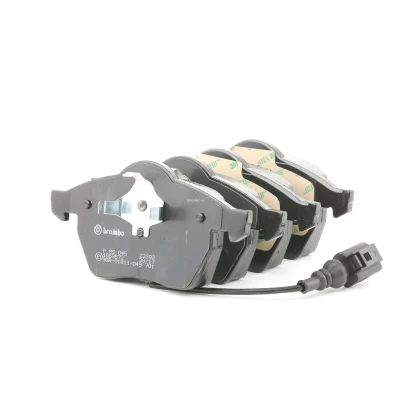 Image of 7434D687, 7710D687 Brake pad set BREMBO P 85 045 incl. wear warning contact with piston clip without accessories VOLKSWAGEN: Golf 4, 4 Variant