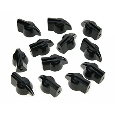 Image of KAISH Pack of 12 Blue Vintage Raised Guitar Amplifier Effect Pedal Chicken Head Knobs