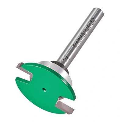 Image of Trend CraftPro Weatherseal Groover Router Cutter Bit, 1/4 Inch Shank, 34mm Cut Diameter &amp; 3mm Length, Tungsten Carbide Tipped, Bearing Guided, C213AX1/4TC