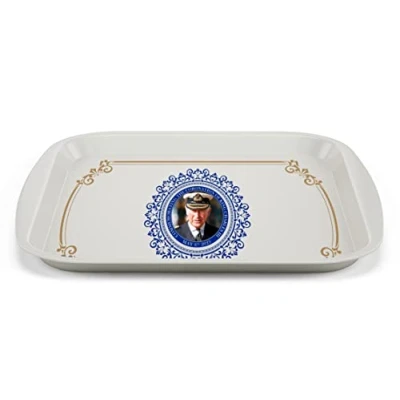 Image of King Charles III Portrait Memorabilia King&#039;s Coronation Commemorative Small Tray Souvenirs Gift His Majesty 21x14cm