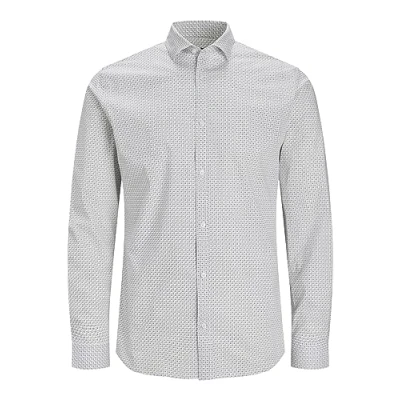 Image of JACK &amp; JONES Men&#039;s Jprblablackpool Stretch Shirt LS Aw23 Sn Polo, Grape Leaf/fit: Slim fit, XXL