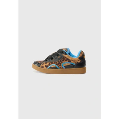 Image of Buffalo Liberty Skate Black/Blue Leo Faux Leather Width Normal, brown, 8.5 UK