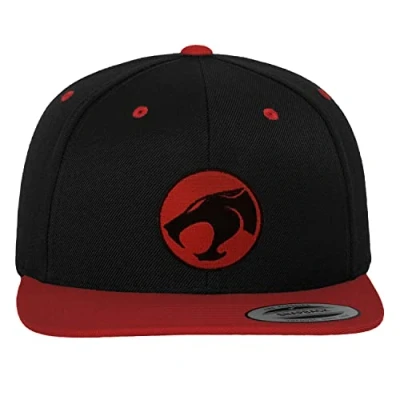 Image of Thundercats Officially Licensed Logo Premium Snapback Cap (Black Red), One Size