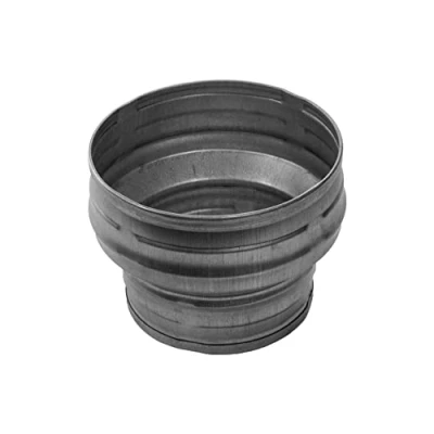 Image of Vent Systems 5 to 4 Inch Round Ducting Reducer PVC/HVAC Pipe Adapter Connector Cone Galvanized Steel Adaptor for Ventilation Kitchen Exhaust Fan, Dryer Hose, Cooker 125 100 mm