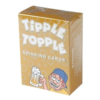 Image of Komonee Tipple Topple Drinking Cards Game Ultimate Fun For Adults Suitable House Parties Pre Drinks Stag and Hen Nights Birthdays