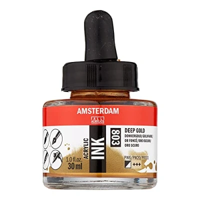 Image of Amsterdam ACRYLC Ink DEEP Gold, One Size