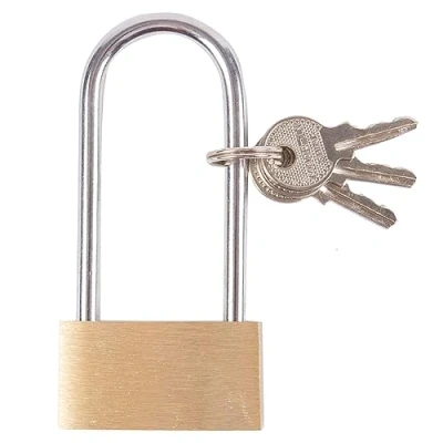Image of 4cm Brass Long Shackle Padlock By Blackspur
