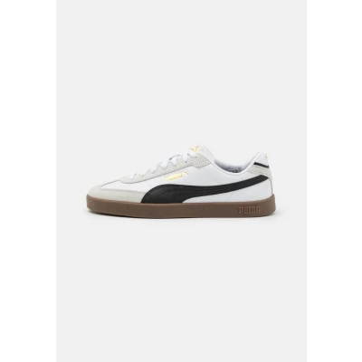 Image of Puma CLUB II ERA Trainers, Size: 13, White/black/vapor gray leather and imitation