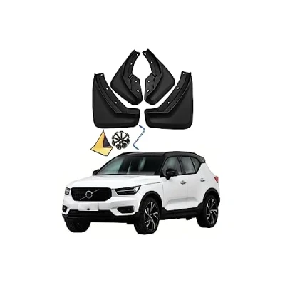 Image of YLOXFW Car Mudguard Mud Flaps for Volvo XC40 2018 2024 Molded Custom Front and Rear Mudflaps Splash Guards Fender Flares Kit 4 PC Auto Accessories,Send 1 Wash Towel