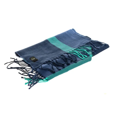 Image of Buff Casual Lifestyle Knitted Collar with Fringe 28500 Unisex Multicolour Wool One Size