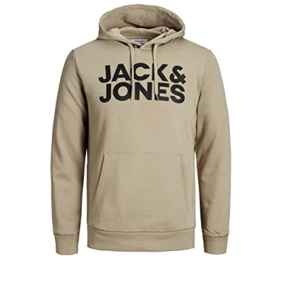 Image of JACK &amp; JONES Men’s Logo Hoodie, S