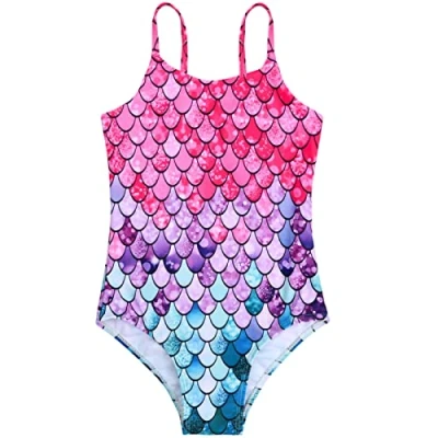 Image of Nivofu Swimsuit girls, children&#039;s one piece swimsuits, mermaid swimsuit, swimwear, swimwear for girls 3 12 years, 6 7 years