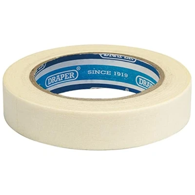 Image of Draper Heavy Duty Masking Tape Roll, 50m x 25mm