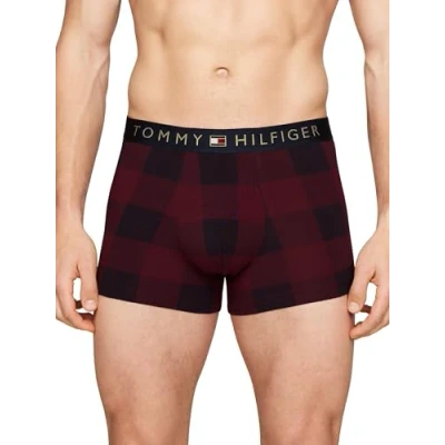 Image of Tommy Hilfiger Men&#039;s Trunks &amp; Socks Gift Set, Multicolor (Buffalo Check/Des Sky), XL