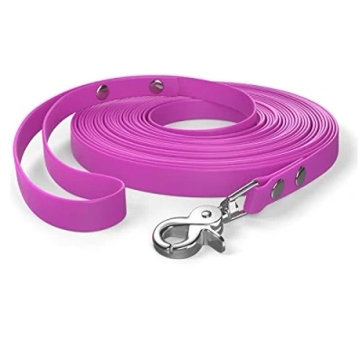 Image of 10m drag leash, dog hand loop, magenta, very sturdy, dirt and water repellent