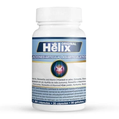 Image of Helix Original Natural Joint Pain Food Supplement Vitamins with Turmeric, Boswelia, Snail Extract and Vitamin C for Collagen Formation 1 Bottle (30 Capsules)