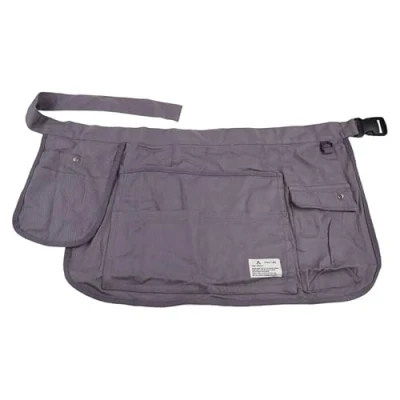 Image of Heavy Duty Detachable Adjustable Tool Belt Work Apron Garden Gardening Utility for Home Improvement Housekeeping Half Waist Canvas Apron(Grey)