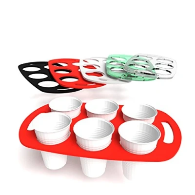 Image of Vending Plastic Cup Carry Tray Caddy 5 colours (Red, 1)