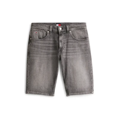 Image of Tommy Jeans Mens Ronnie Bi0177 Dm0dm20946 5 Pocket Shorts, Denim (Denim Black), 29W UK