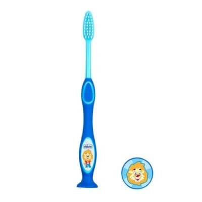 Image of Chicco Toothbrush with Extra fine bristles for Children 3 6 Years, Assorted Colours, 1 Piece