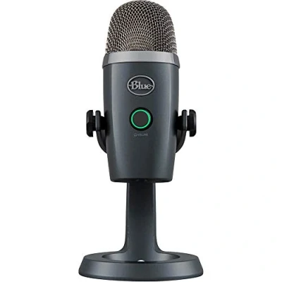 Image of Blue Yeti Nano Premium USB Mic for Recording, Streaming, Gaming, Podcasting on PC and Mac, Condenser Microphone with VO!CE Effects, Cardioid Omni, No Latency Monitoring Grey