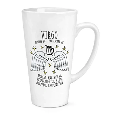 Image of Virgo Horoscope 17oz Large Latte Mug Cup
