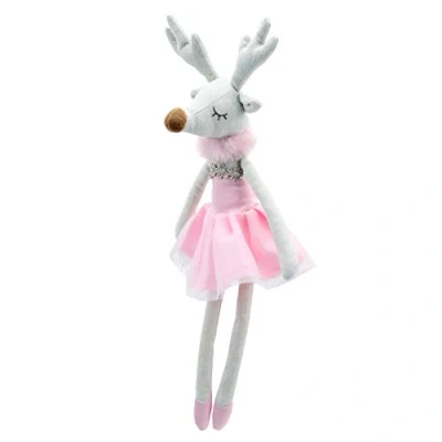 Image of Wilberry Dancers Pink Reindeer Soft Toy WB004111