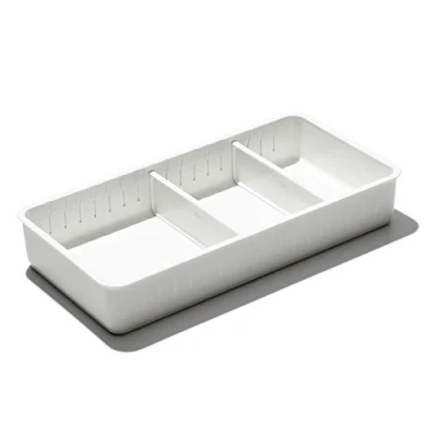 Image of OXO Good Grips Adjustable Bathroom Drawer Bin with Removable Dividers 6x12