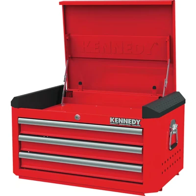 Image of Kennedy RED 28&quot; 3 Drawer Top Chest