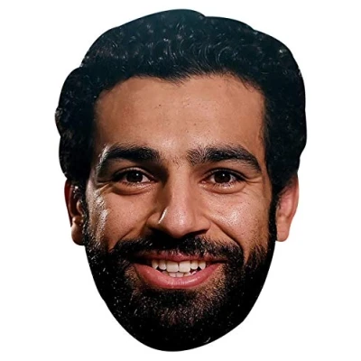 Image of FoxyPrinting MOHAMED SALAH Party Face Fancy Dress JB Footballer Cardboard Celebrity Mask